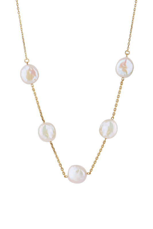 18k Gold Plated Freshwater Pearl Necklace