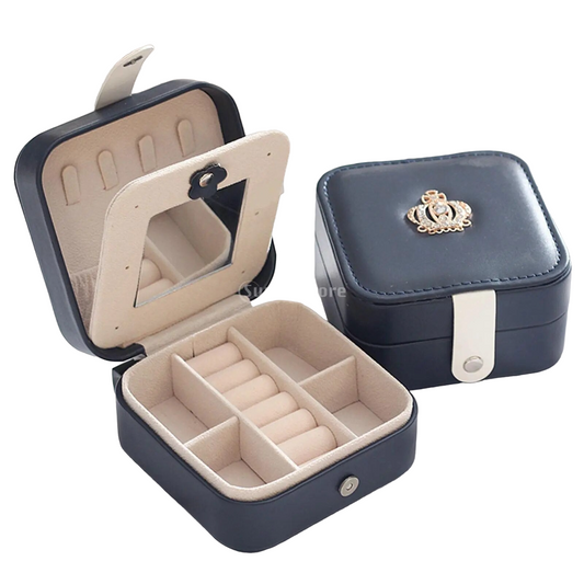 Portable Jewelry Box Organizer with Zipper