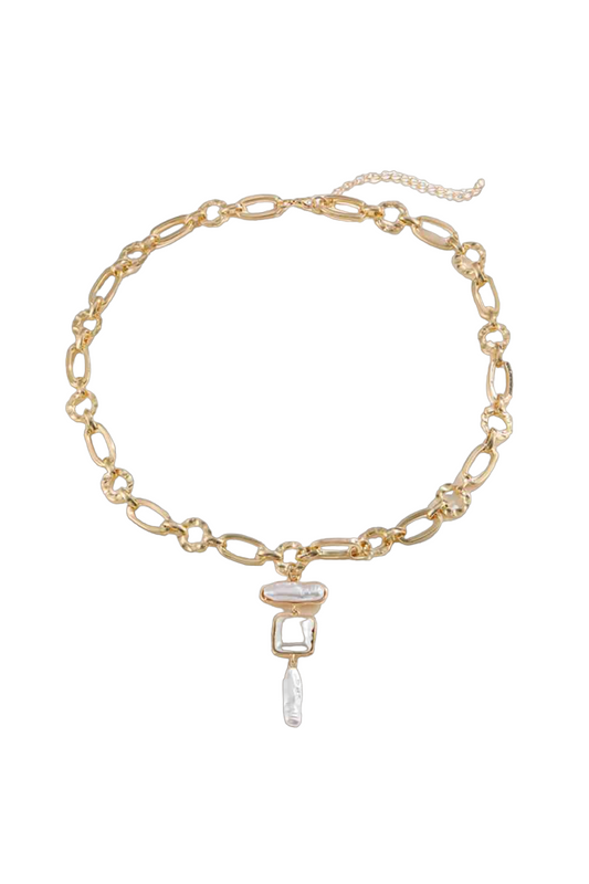 Freshwater Cultured Pearl Pendant and Chain Necklace