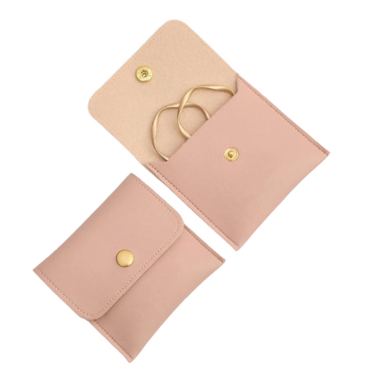 Leather Travel Jewelry Pouch