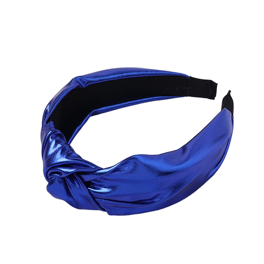 Sapphire Blue Front Knot Headband