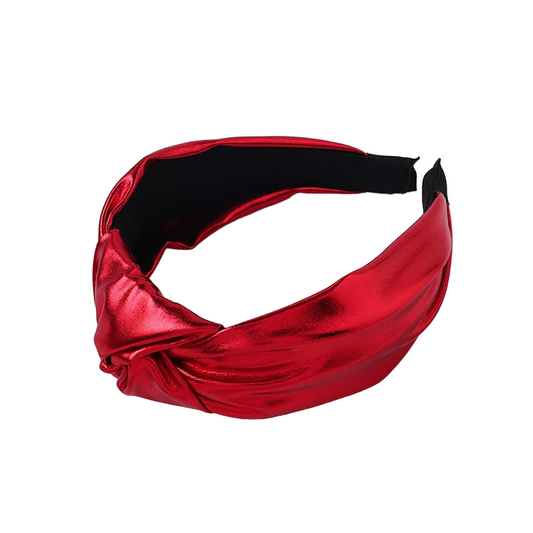 Rosy Red Front Knot Headband