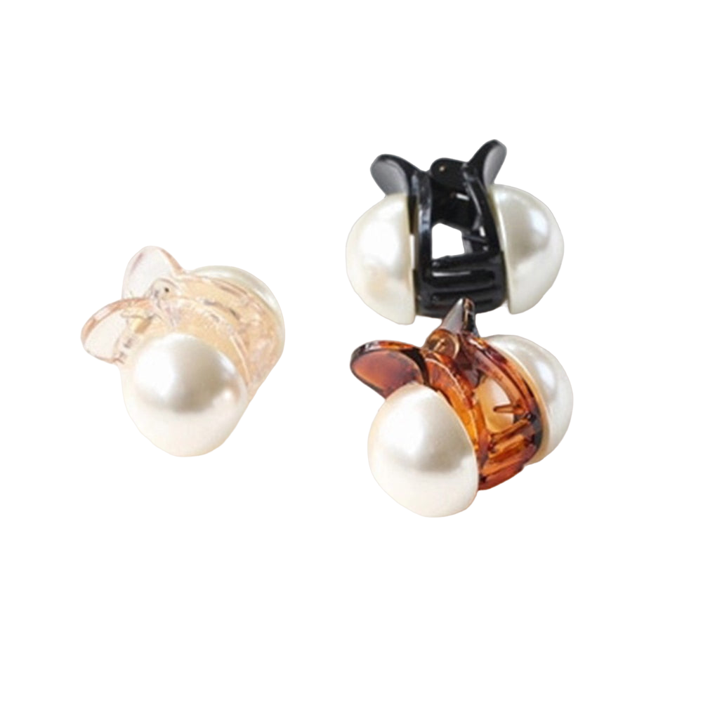 Mini Round Pearl Hair Clips