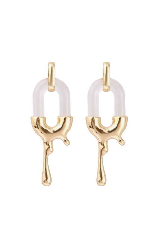 Modern Contrast Earrings