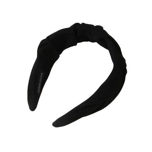 Black Wide Suede Headband